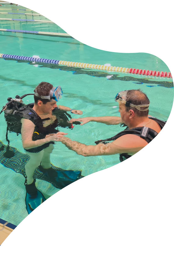 Photo d'un de nos baptême de plongée